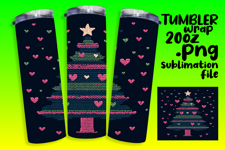 VIBRANT 20oz PNG Tumbler Wrap , Holiday