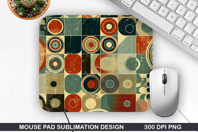 Vintage Mouse Pad Sublimation PNG Design - Mouse Pad PNG