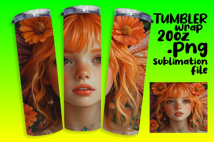 TRENDY 20oz Sublimation Artwork , Fairy