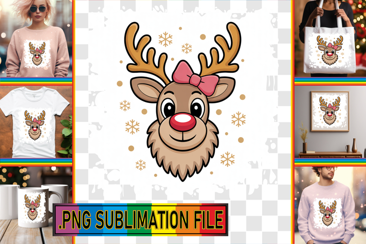 Dazzling TSHIRT Sublimation PNG, Cute Christmas example image 1