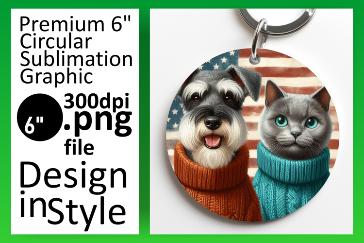 Playful Circle Design Coaster PNG , Dog and cat