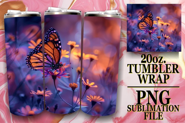 Spring Fantasy Tumbler with Flower Design - Sublime Style