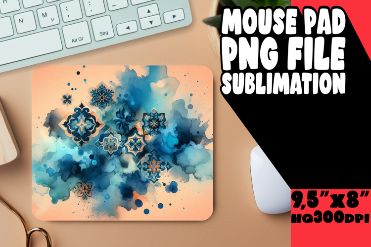 WHIMSICAL MOUSE PAD FUN DESIGNS, Watercolor Patter