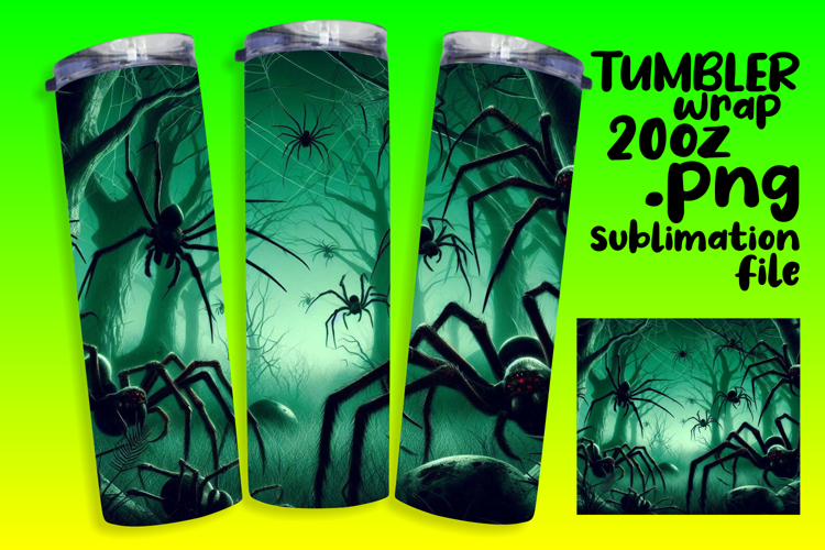 GORGEOUS 20oz Sublimation Template , Horror Halloween