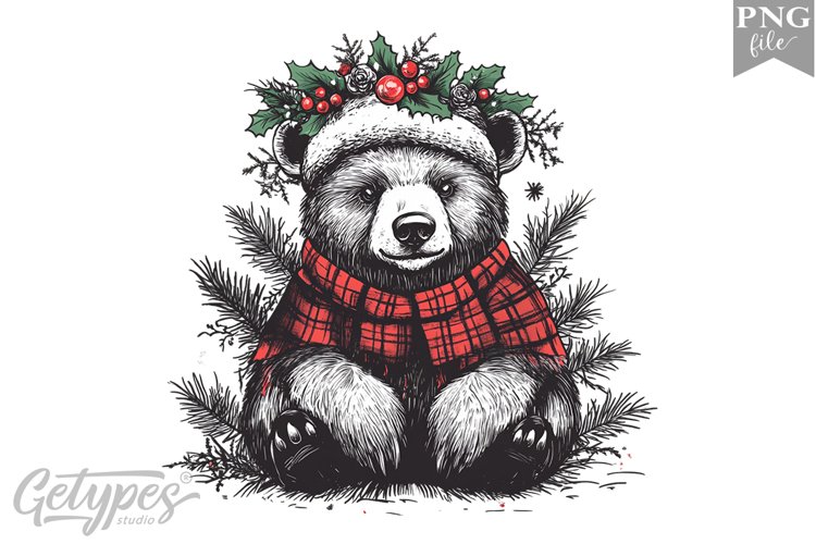 Christmas Bear Clipart Image 14