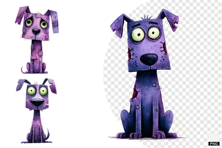 Zombie Dog Clipart example image 1