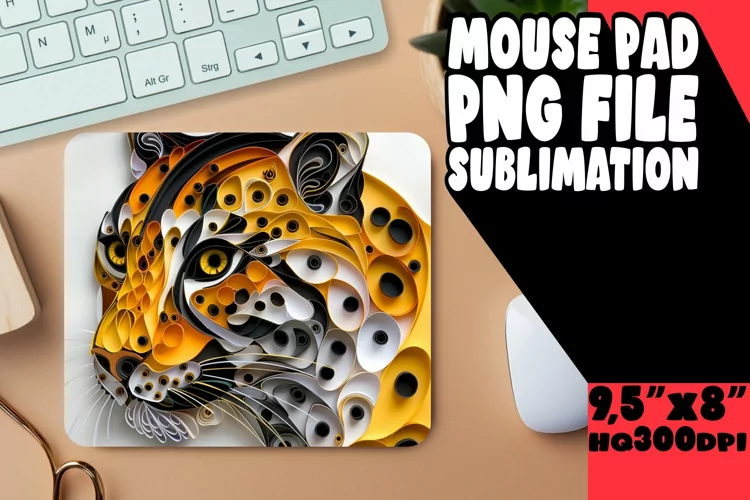 Purrfection 3D Sublimation Mouse Pad - Cat Lover