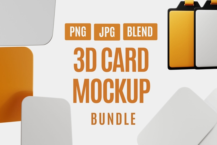 Modern 3D Card Mockup Creator Kit