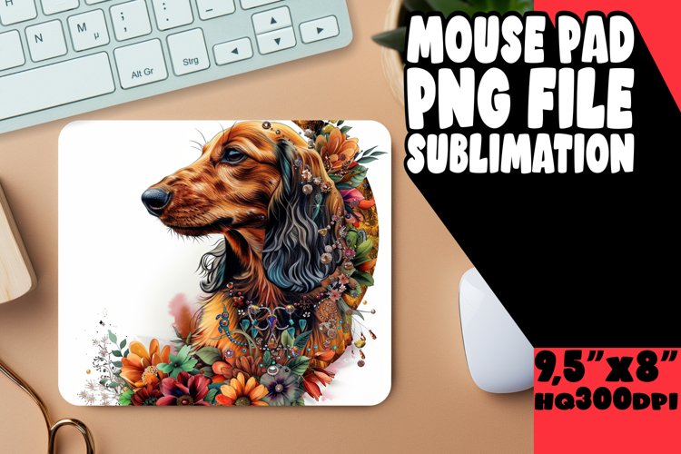 Doggie Delight : Watercolor Mouse Pads example image 1
