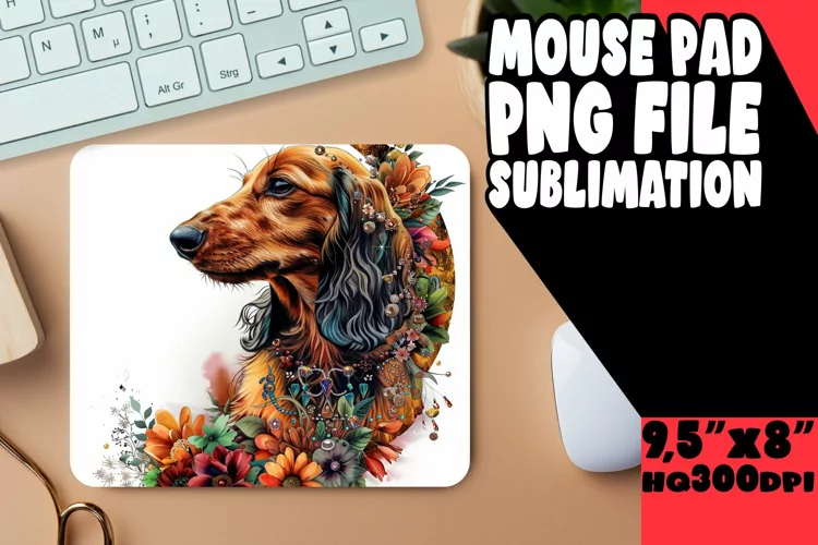 Doggie Delight : Watercolor Mouse Pads