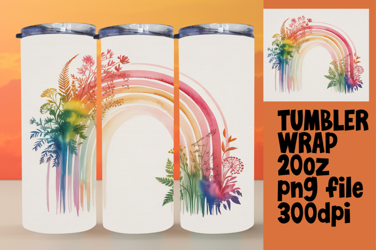 Tailored 20oz Tumbler Wraps , Flowers
