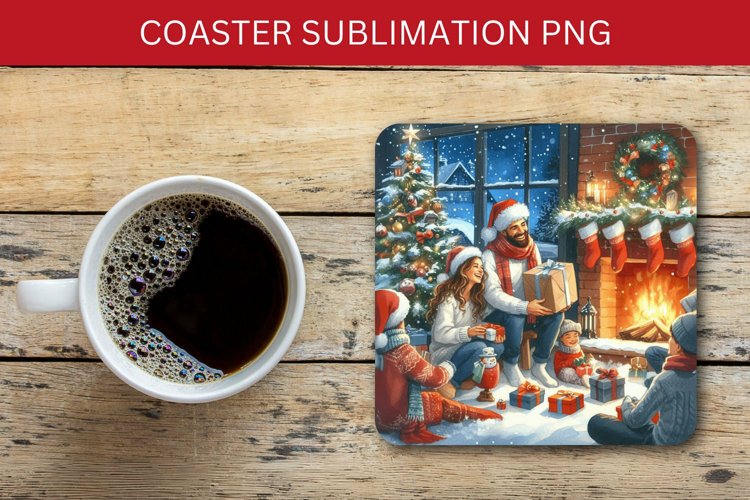 square coaster - family example image 1