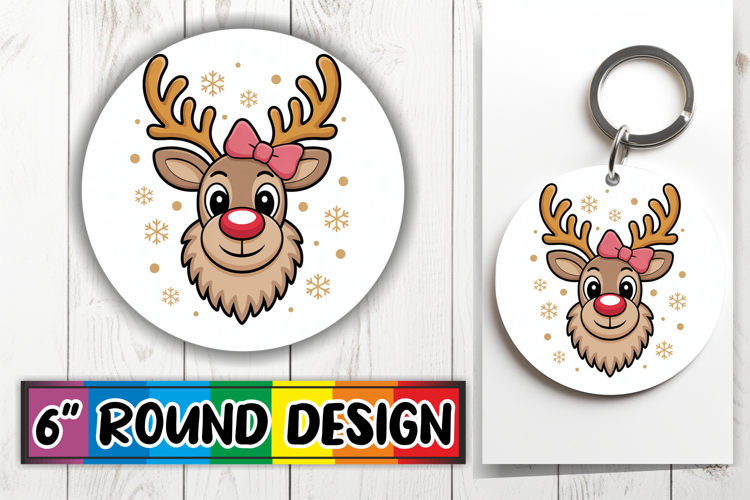 Timeless Circle Keychain Magic, Cute Christmas