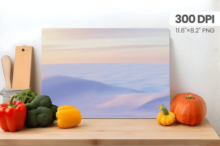 Winter Christmas Wonderland Cutting Board PNG Sublimation