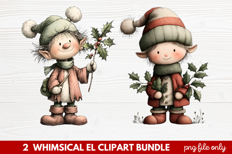 Cute Elf Clipart Image 6