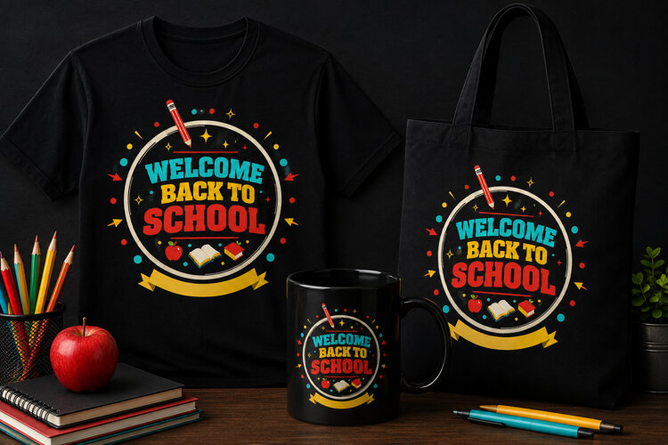 Welcome Back to School PNG | Teacher Back to School Design example image 1