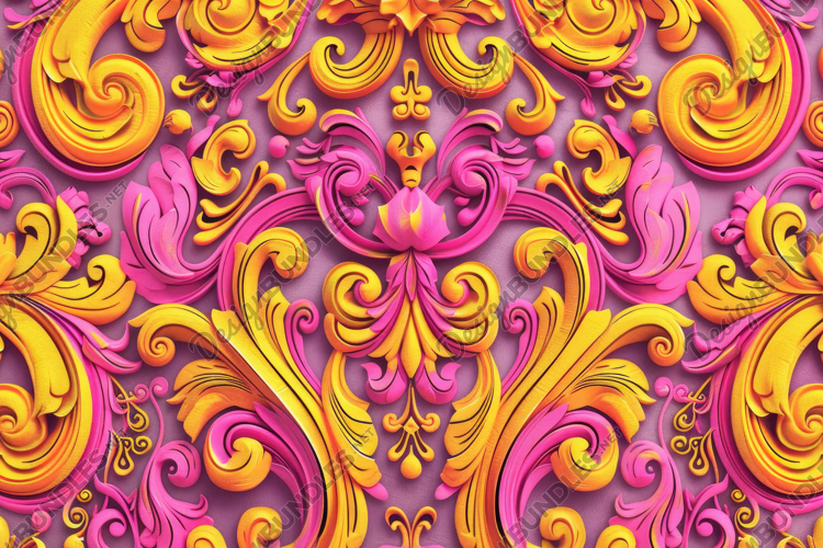 Baroque Background Wallpaper