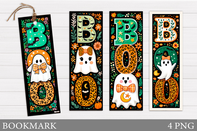 Boo Bookmark Printable. Cute Halloween Ghost Bookmark