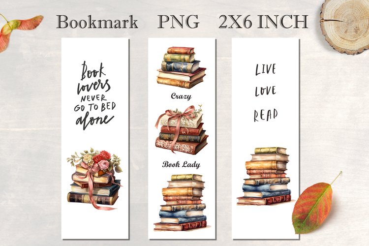 Bookmark template, Printable vintage bookmark