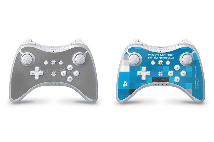 Nintendo WiiU Pro Controller Skin Design Template 2010