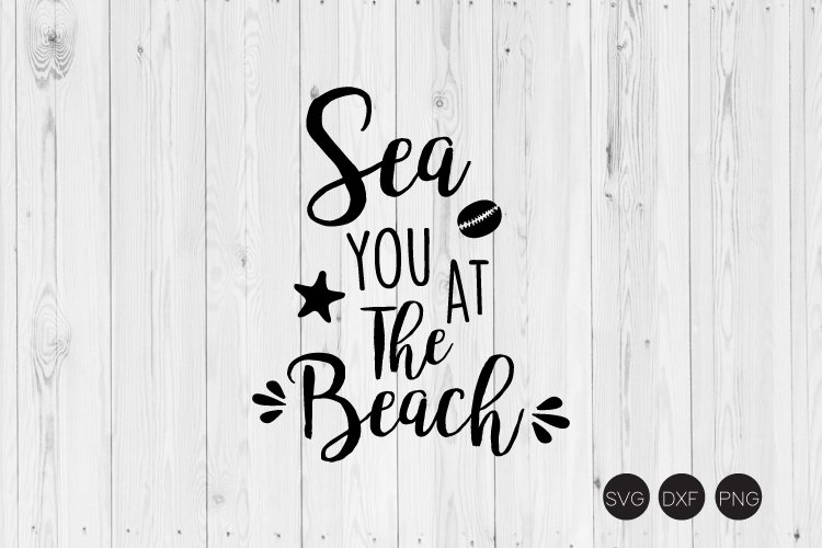 Sea You At The Beach SVG example image 1