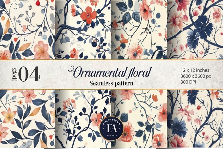 Floral Seamless Pattern Image 5
