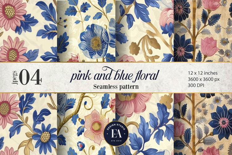 Blue Flowers Clipart Image 18