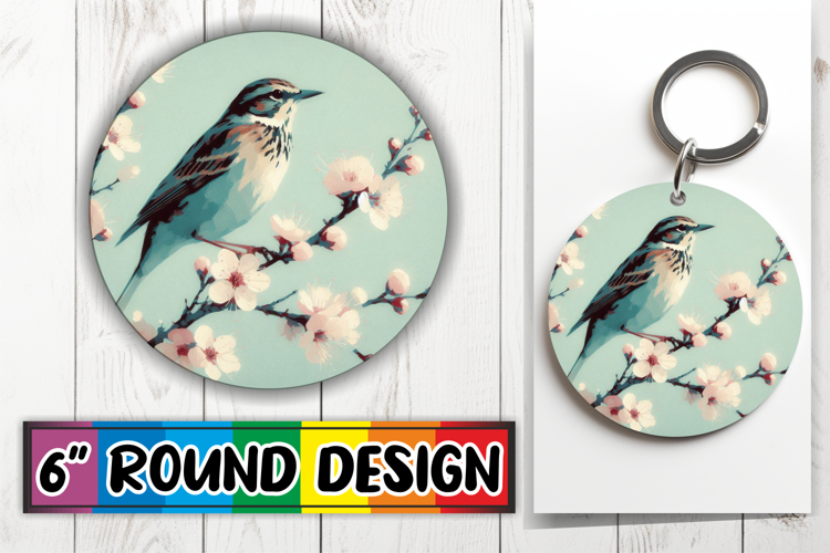 Enchanted Circle Keychain, Birds