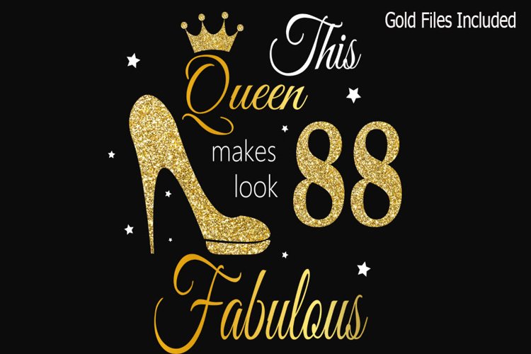 88th birthday svg, Queen Birthday 88th Svg, 88th Birthday sv
