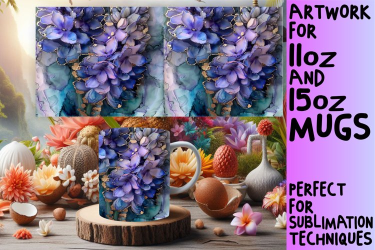Lively 3D Springtime Fantasy Mug Wrap: Sublimation - 11oz/15 example image 1