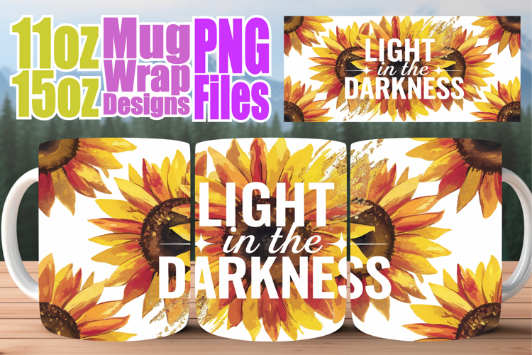 Serene beauty 11oz 15oz mug wrap, Christian