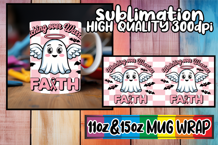 Magical sunsets sublimation print wrap, Ghost Cancer