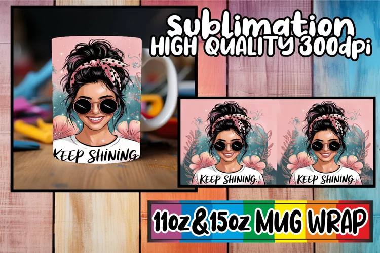 Pure joy sublimation mug wrap, Woman