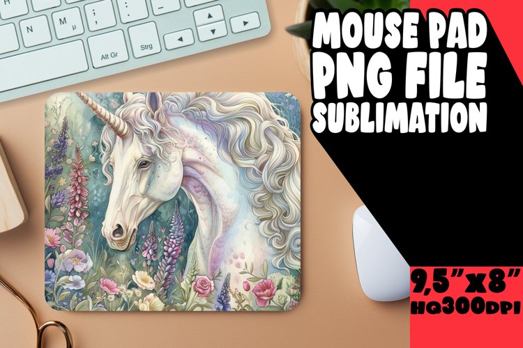 Enchanted Unicorn Fantasyland Mouse Pad