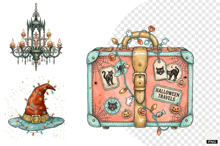 Pastel Halloween Clipart
