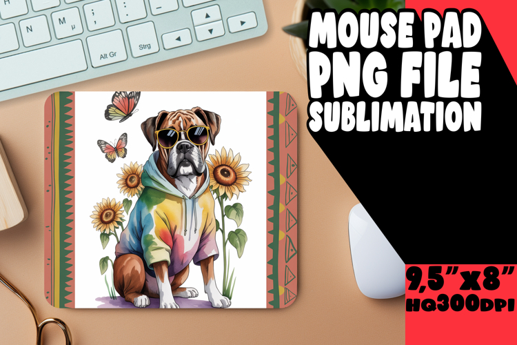 ENCHANTED MOUSE PAD SUBLIMATION STYLE, Cute Dog