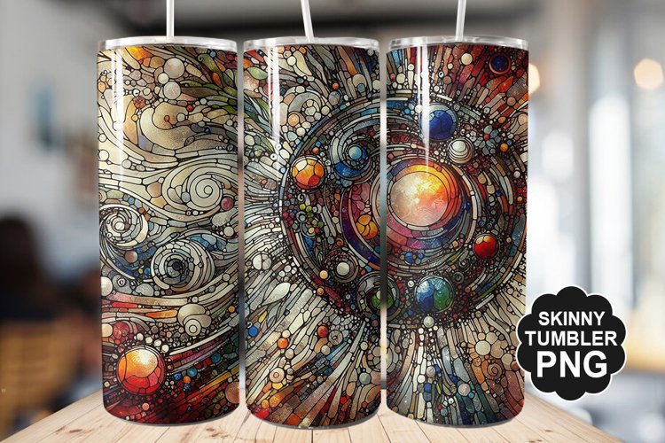 Stained On Stained Glass Tumbler Warp - Tumbler Design