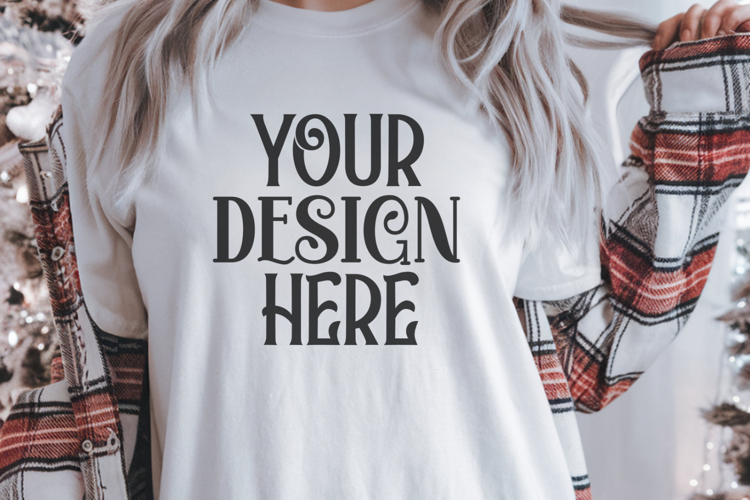 White Tshirt Mockup Image 9