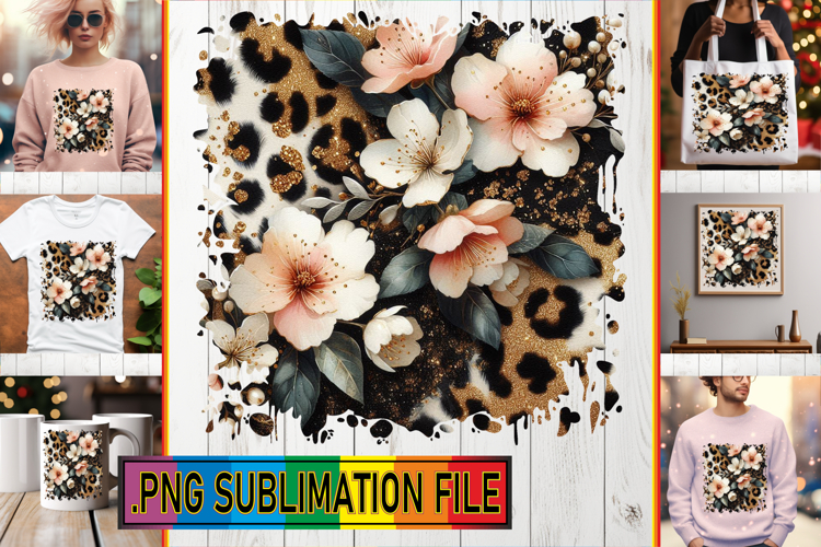 Unique Sublimation TSHIRT PNG, Leopard Prints