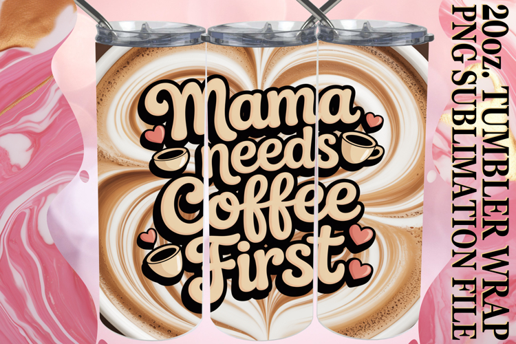 Lively smiles 20oz tumbler wrap, Mothers Day