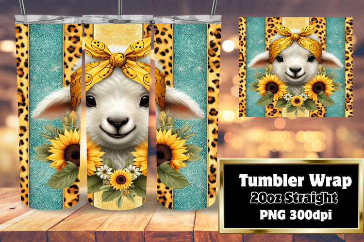 FASHIONABLE 20oz Tumbler PNG Design , Cute Animals