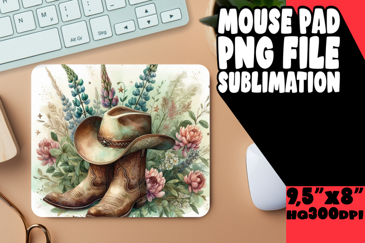 ENCHANTED MOUSE PAD SUBLIMATION STYLE, Western