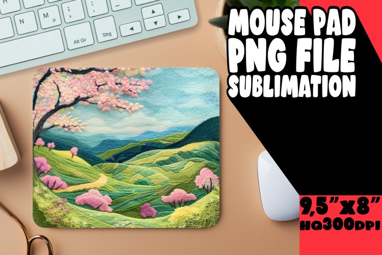 Lively 3D Landscape Mouse Pad Sublimation