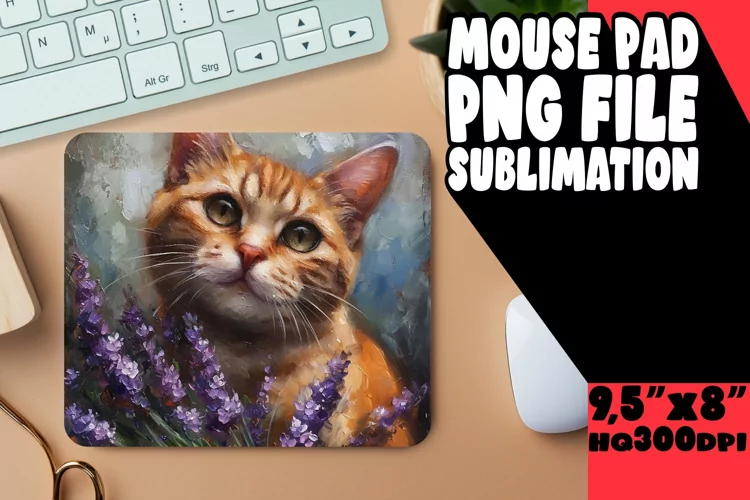 Amusing Cat Lover's Mouse Mat