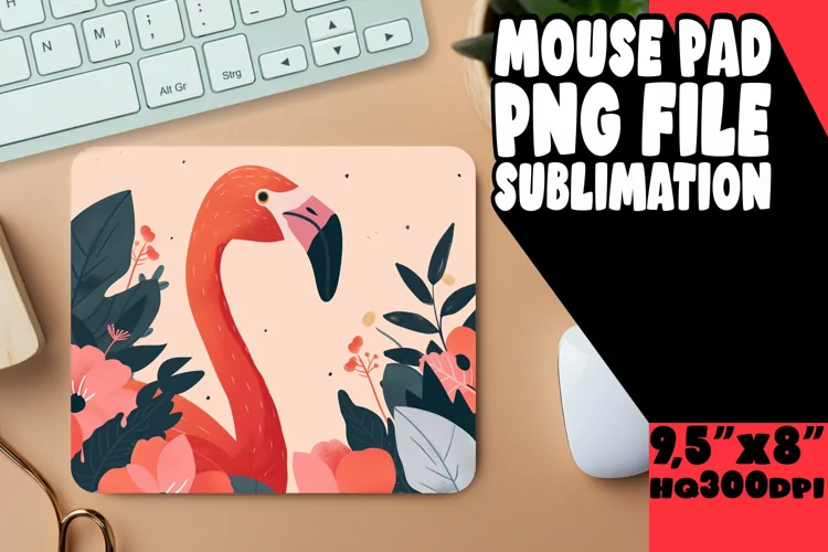 Vibrant Vacation Flamingo Mouse Pads