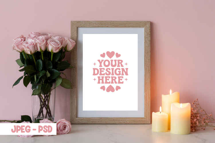 Valentine Minimal Mug PSD JPEG Mockup