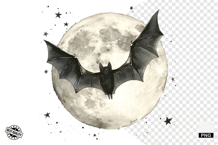 Watercolor Gothic Halloween Clipart