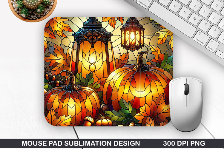 Pumpkin Mouse Pad Sublimation, Halloween Mouse Pad PNG