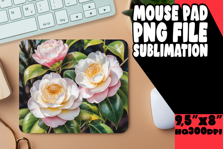 joyful MOUSE MAT Sublimation Style, Flowers