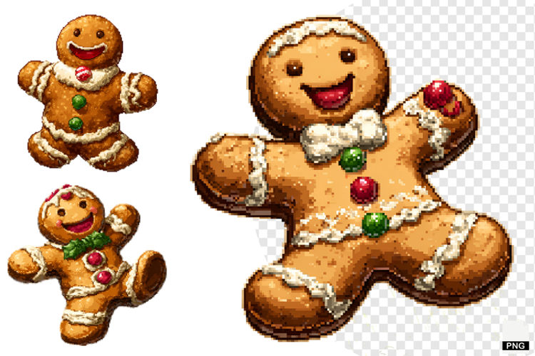 Pixel Art Christmas Clipart